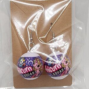 Mini-Brands Toys "Unicorn Squad Surprise Balls" Stainless Steel Fishhook Earring